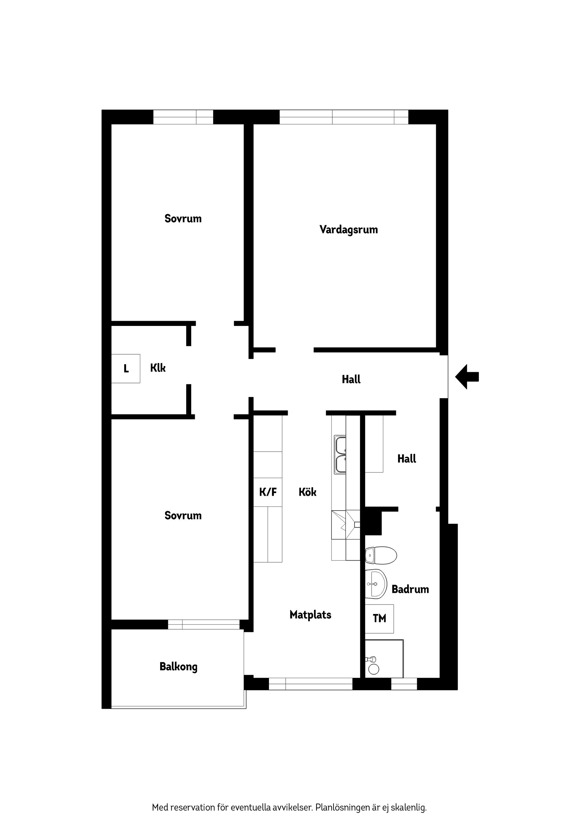 Bostadsrätt, Klarinettgränden 7B, Östra Torn, Lund