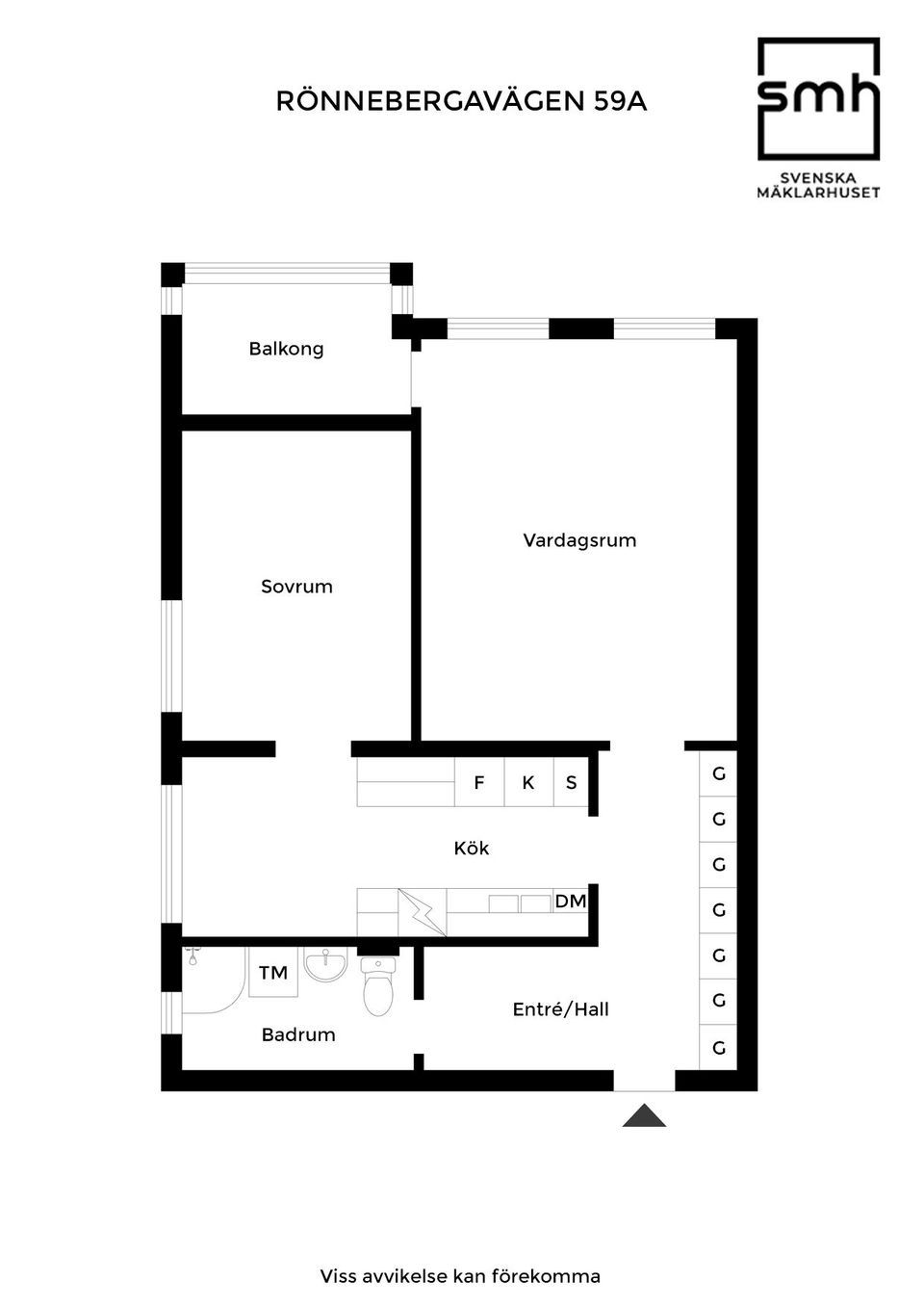 Bostadsrätt, Rönnebergavägen 59A, Norr, Eslöv