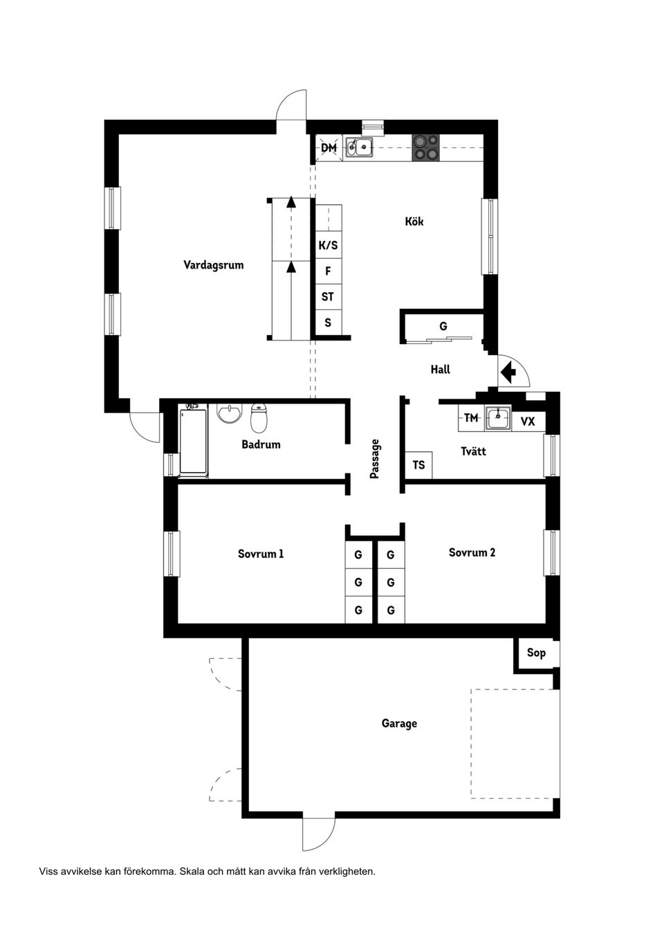 Radhus, Portalvägen 11, Hovshaga, Växjö