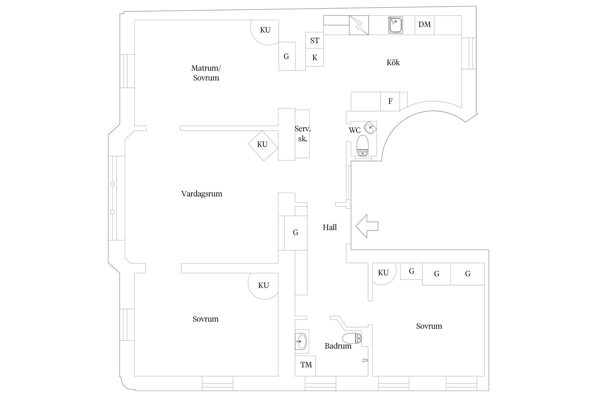 Bostadsrätt, Kapellgränd 17, Södermalm Katarina, Stockholm