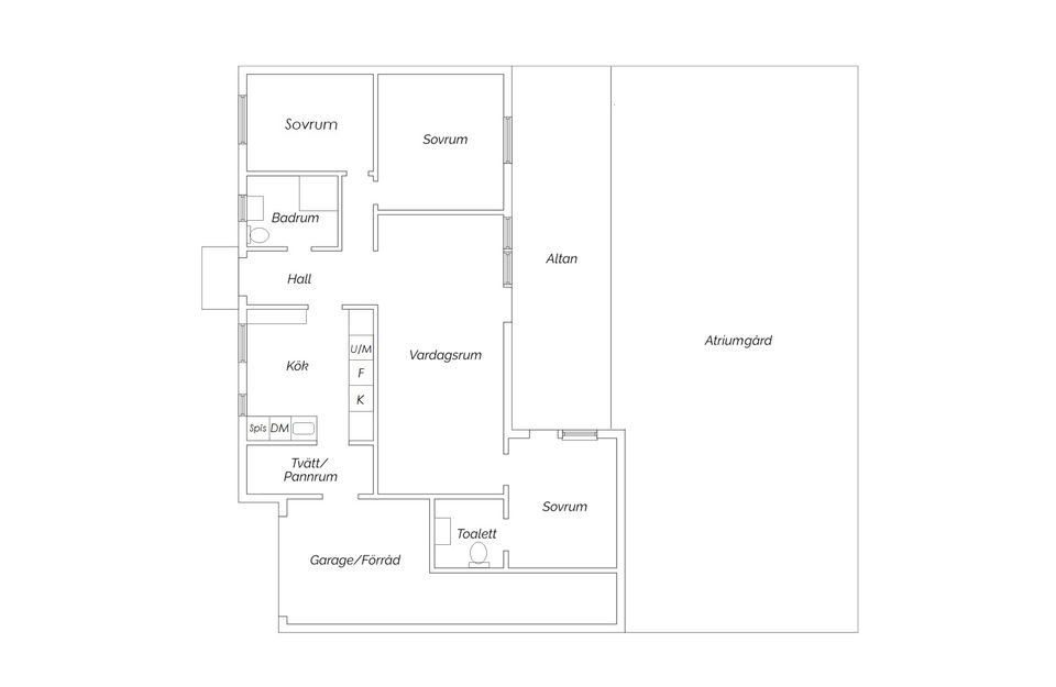 Radhus, Hårdvallsgatan 15, Sibbarp, Malmö