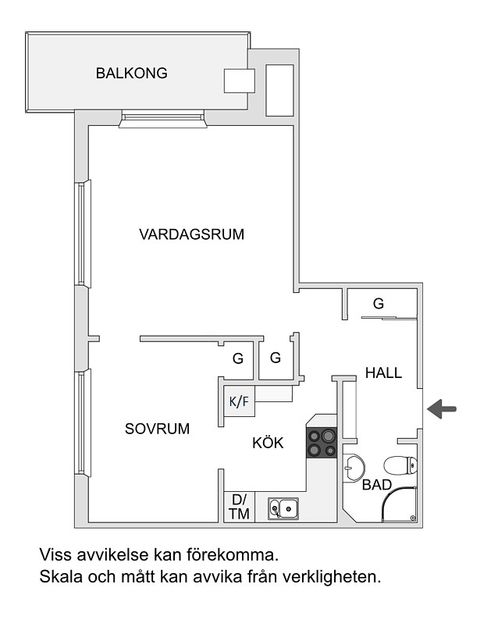 Bostadsrätt, Kungsklippan 12, 4 tr, Stockholm