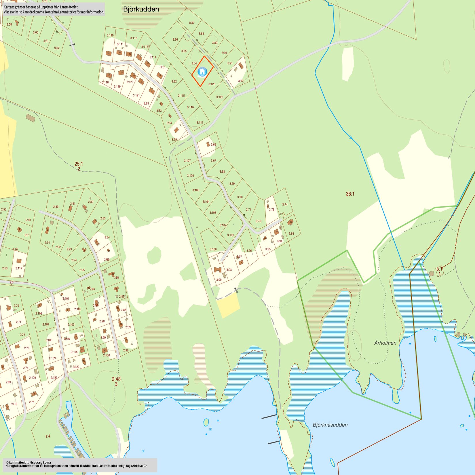 Tomt, Spovvägen 5, Björkudden/Lunger, Arboga