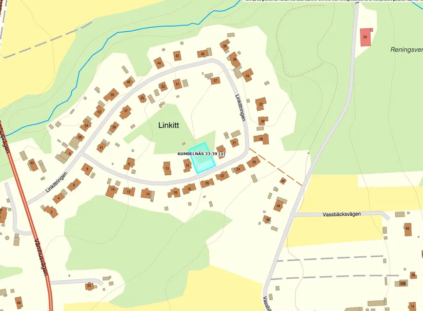 Tomt, Linkittringen 17, Våmhus, Mora