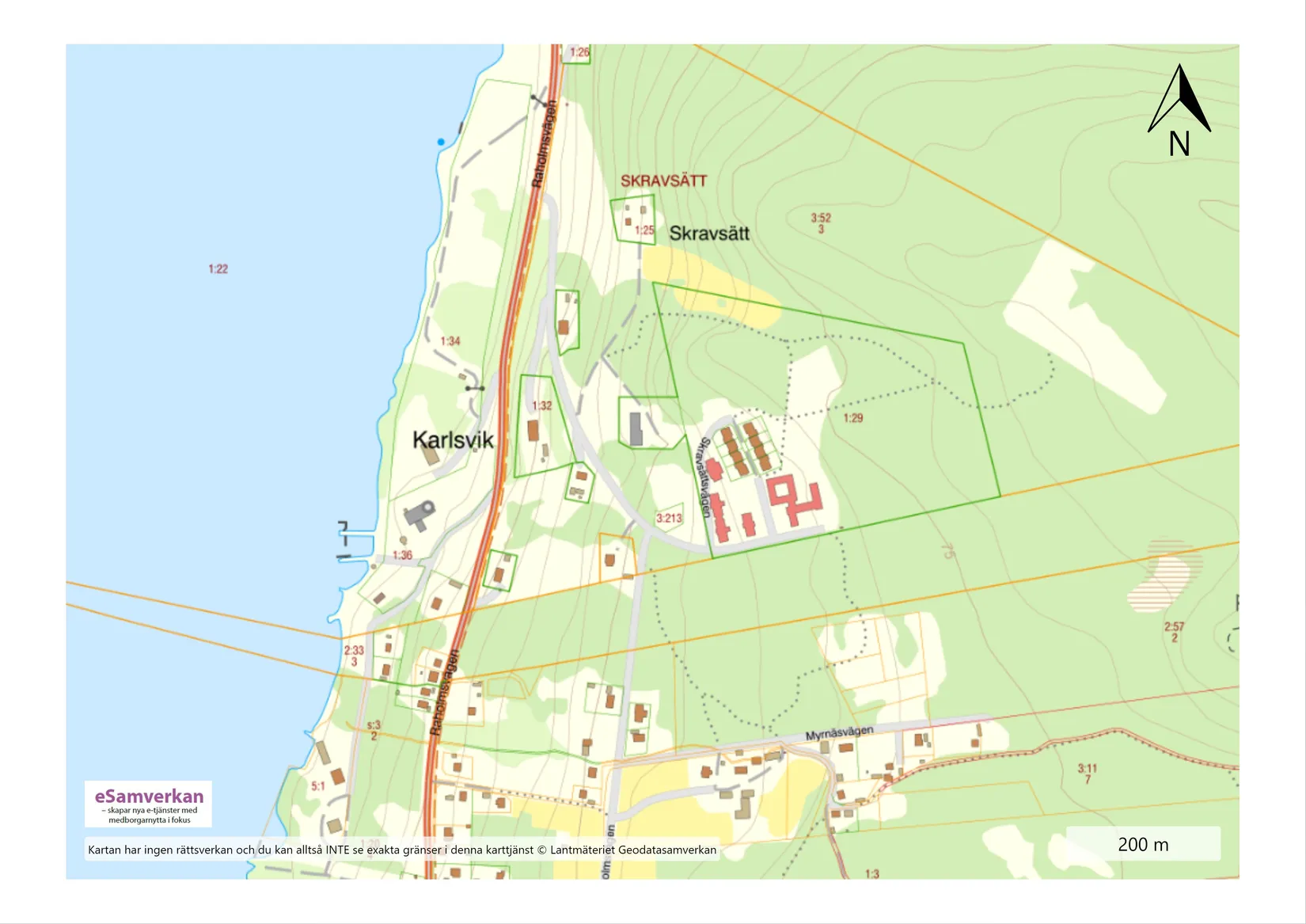 Tomt, Skravsättsvägen 5B, Alnö, Sundsvall