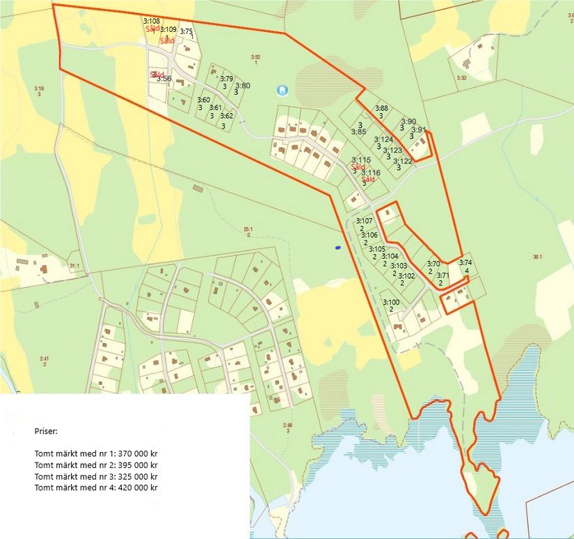 Tomt, Spovvägen 6, Björkudden/Lunger, Arboga