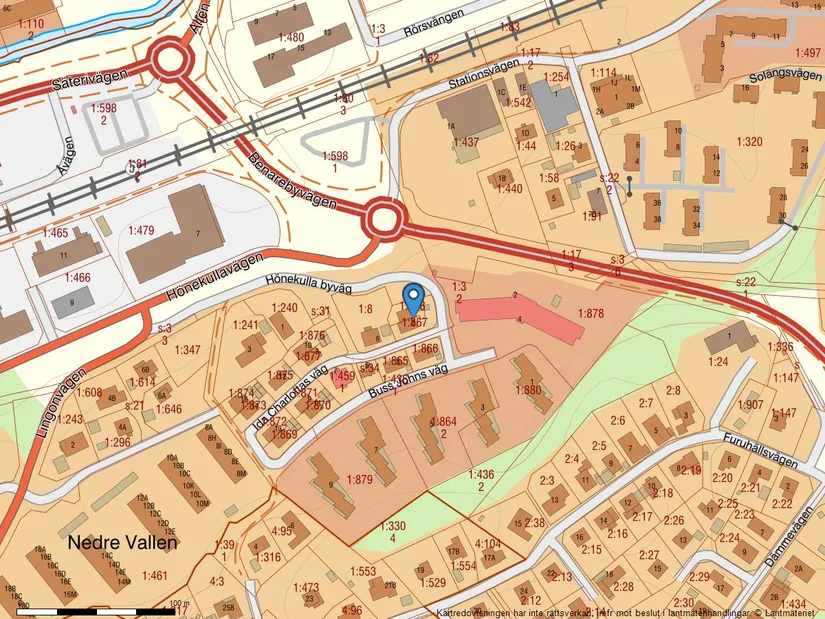 Radhus, Ida Charlottas väg 4, Mölnlycke - Centrum, Härryda