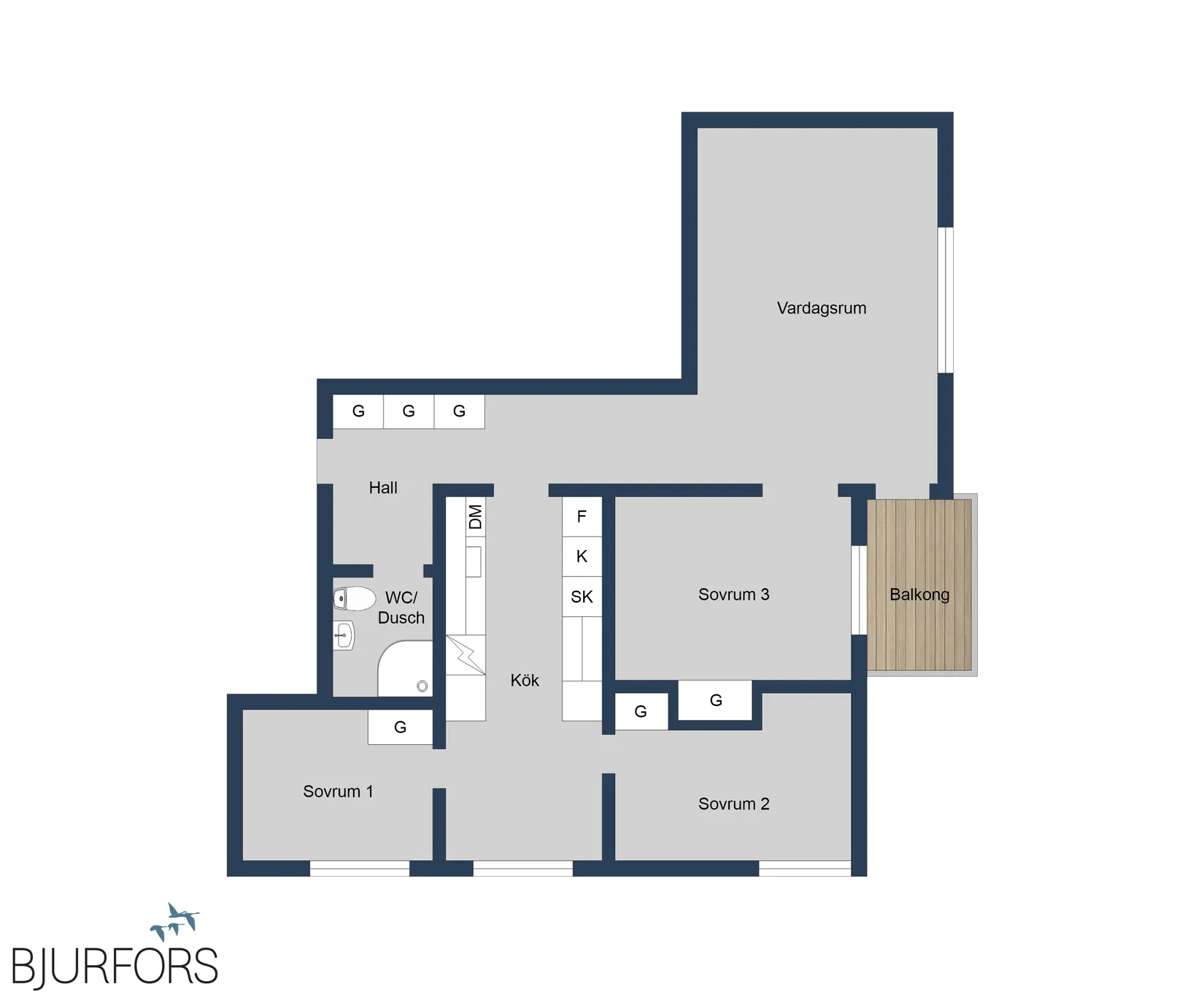 Bostadsrätt, Solfagravägen 13, 3tr, Kvarnbergsplan, Huddinge