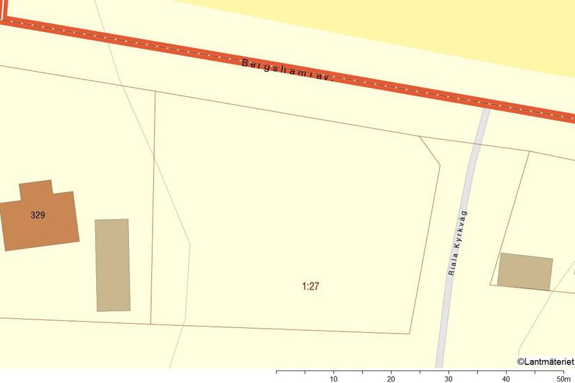 Tomt, Bergshamravägen 327, Riala, Norrtälje