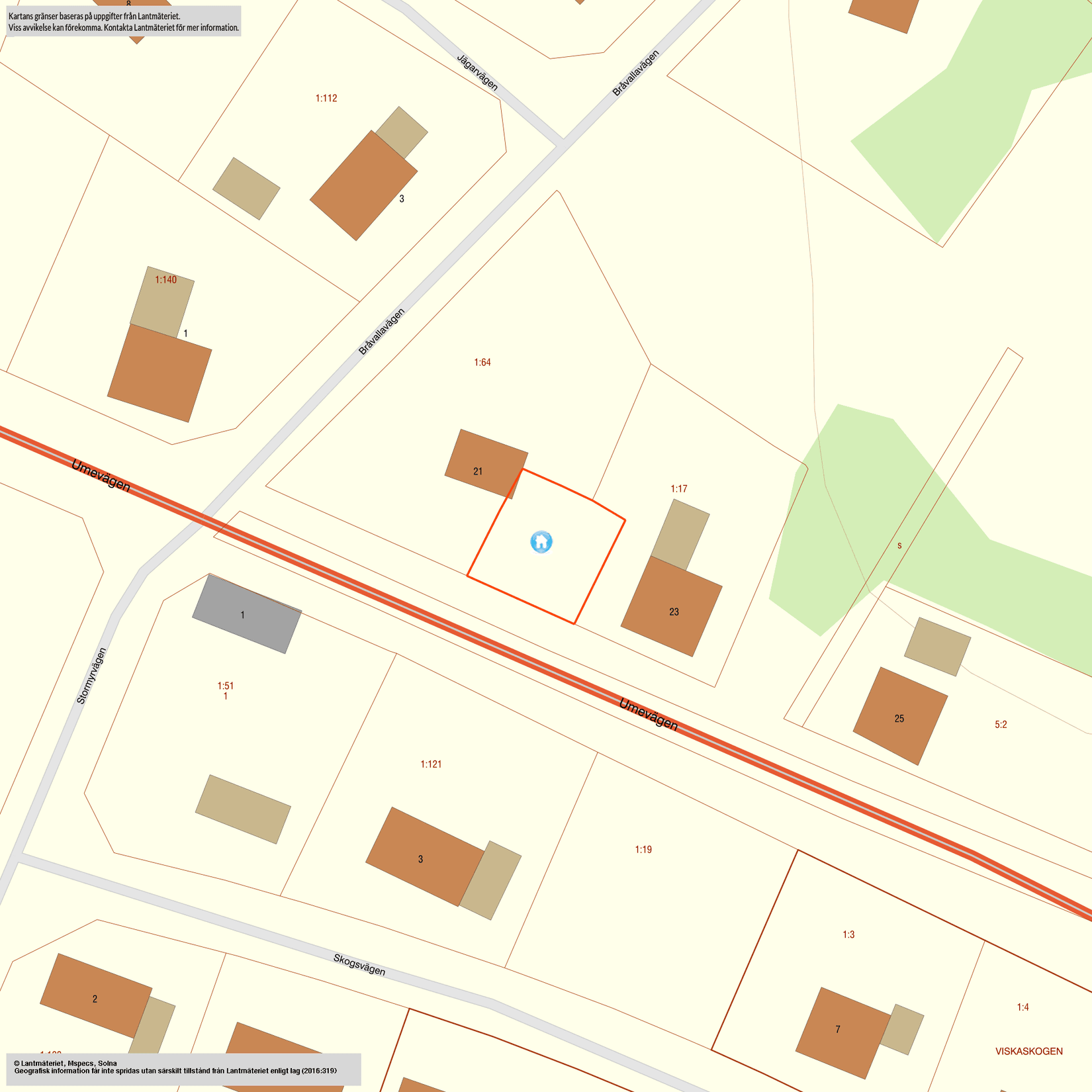 Villa, Umevägen 23, Åsele