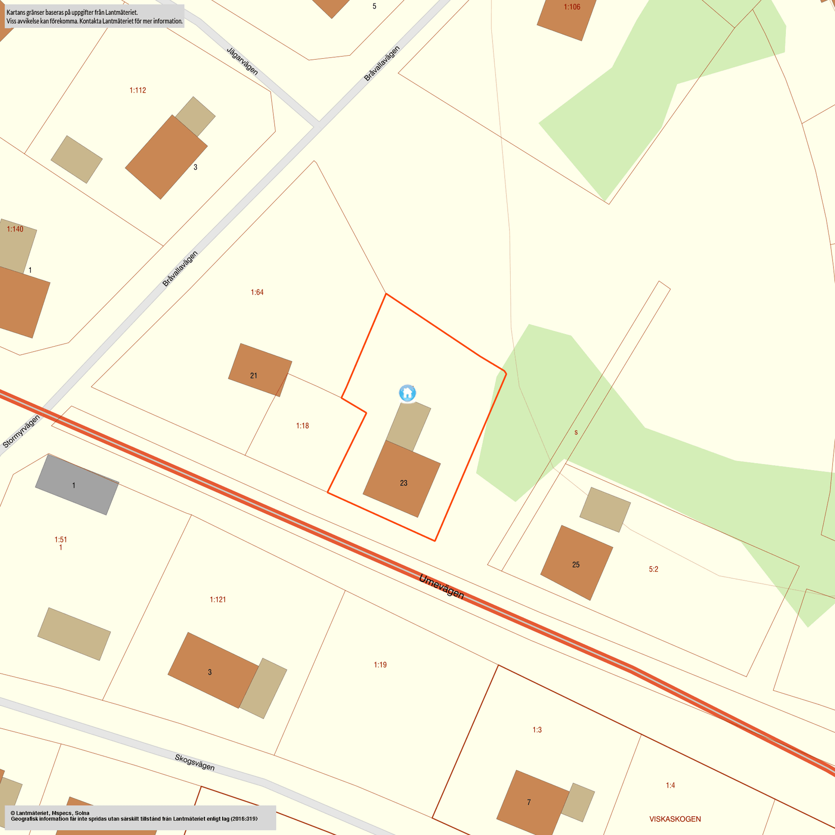 Villa, Umevägen 23, Åsele