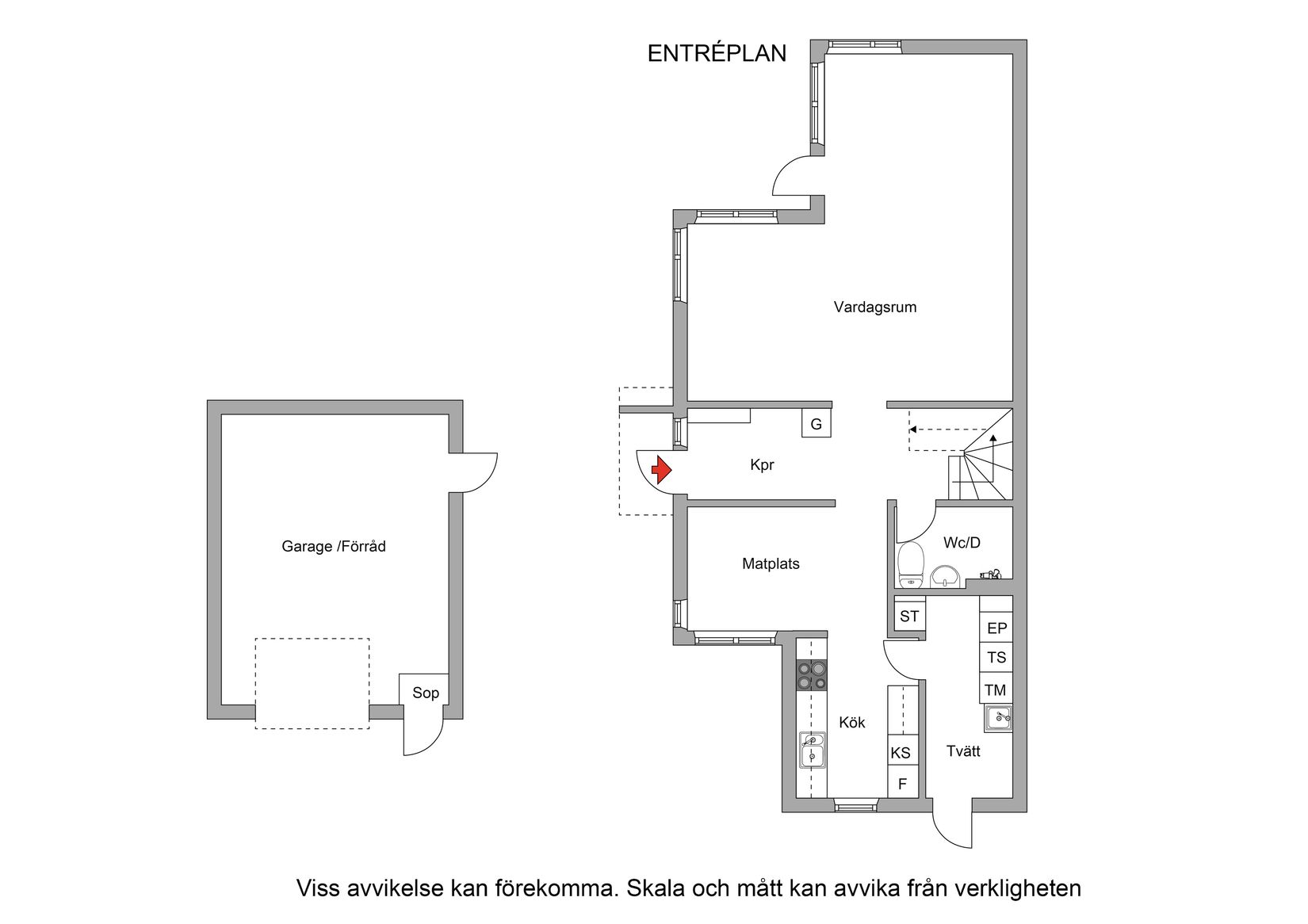 Villa, Radhus, Sikvägen 10, Råbydal, Håbo