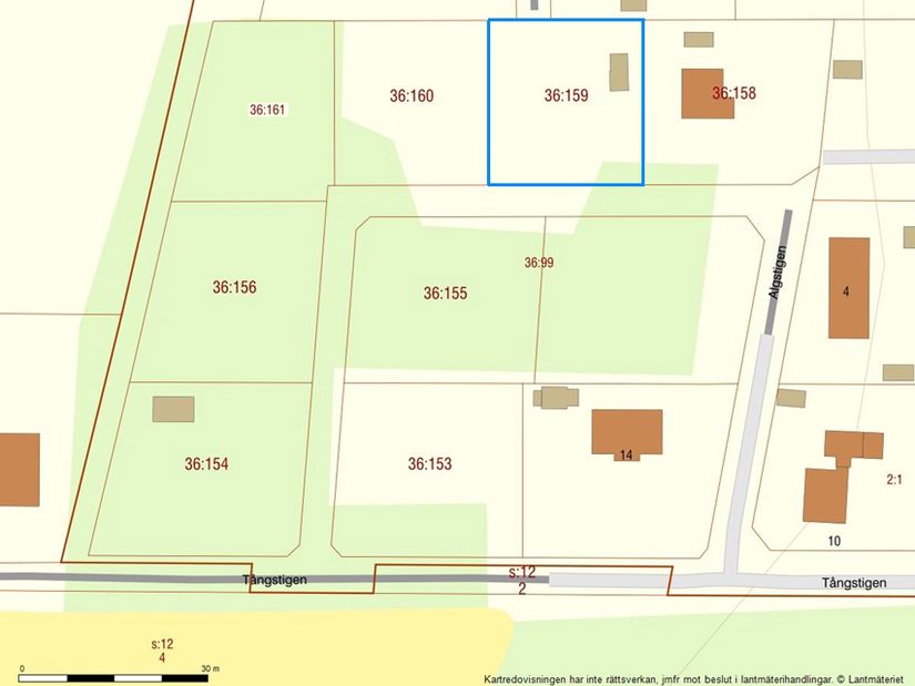 Tomt, Algstigen 16, Brantevik, Simrishamn