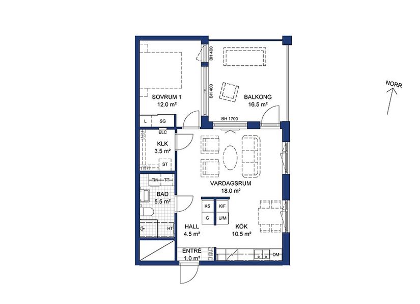 Bostadsrätt, Förmansgatan 18 (Lgh nr 14), Centralt / Öster, Örebro