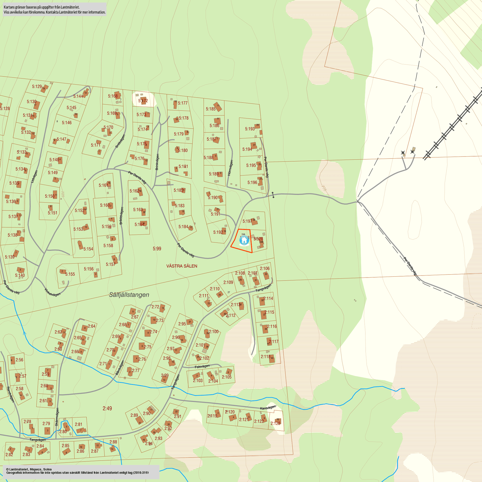 Tomt, Per Danils väg 24A, Sälfjällstangen, Malung-Sälen