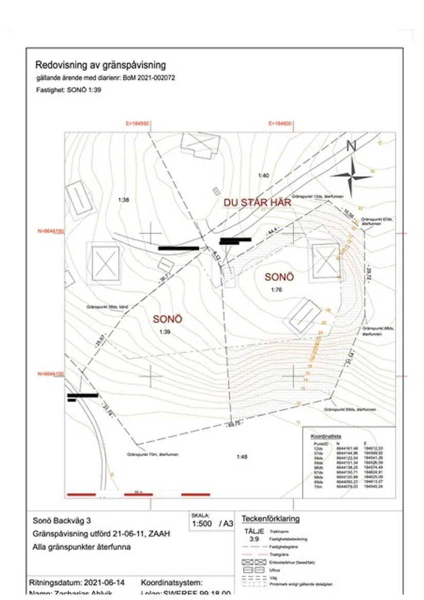Tomt, Sonö backväg 3, Norrtälje