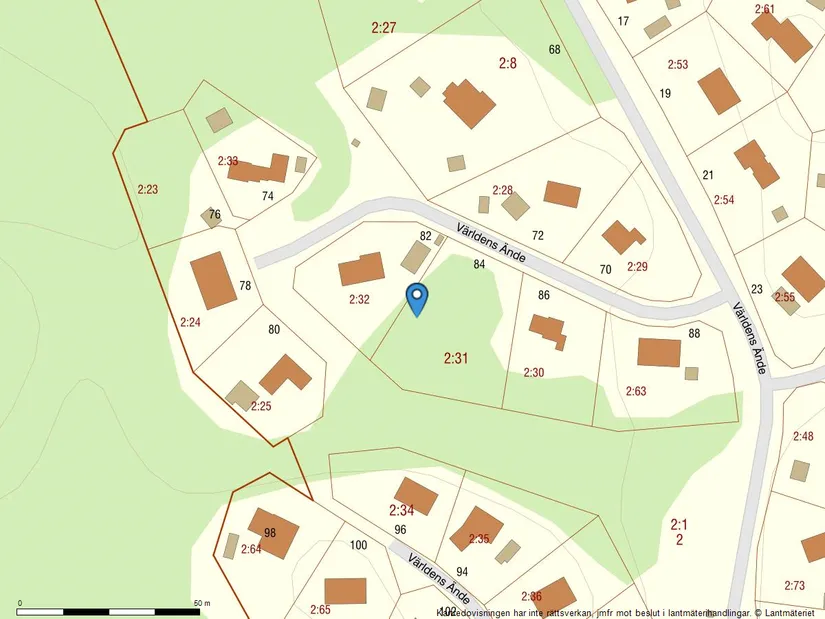 Tomt, Världens ände 84, Arkösund, Norrköping