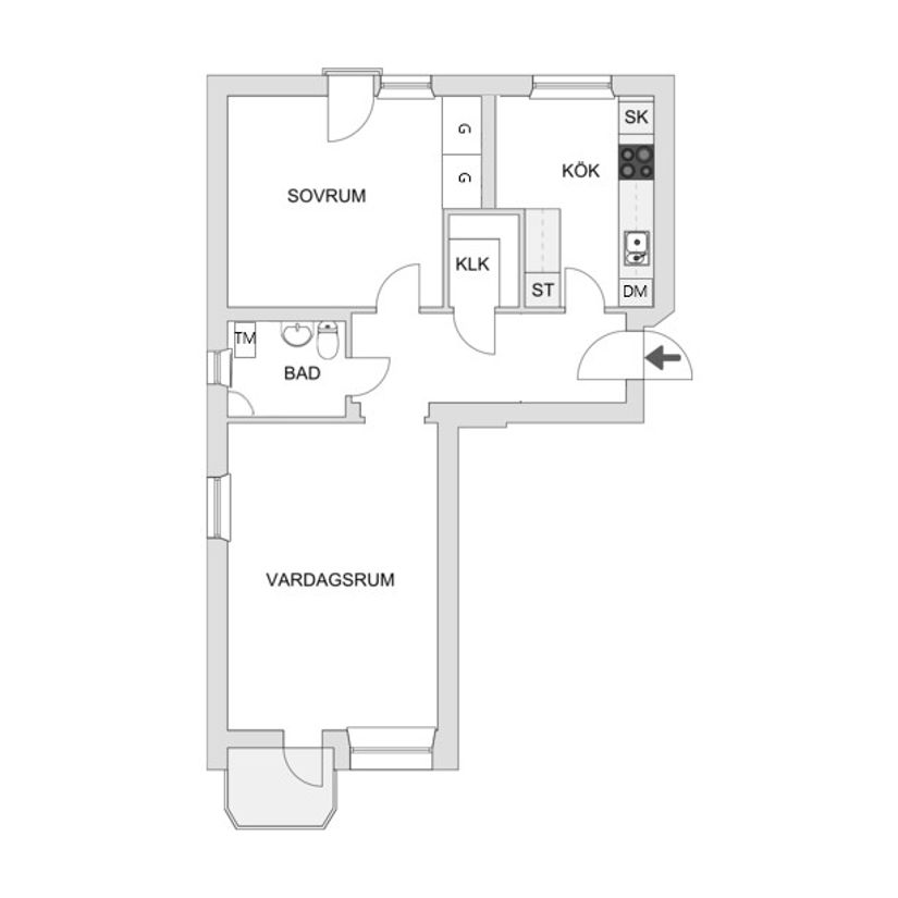 Bostadsrätt, Hårdvallsgatan 8, Sallyhill, Sundsvall