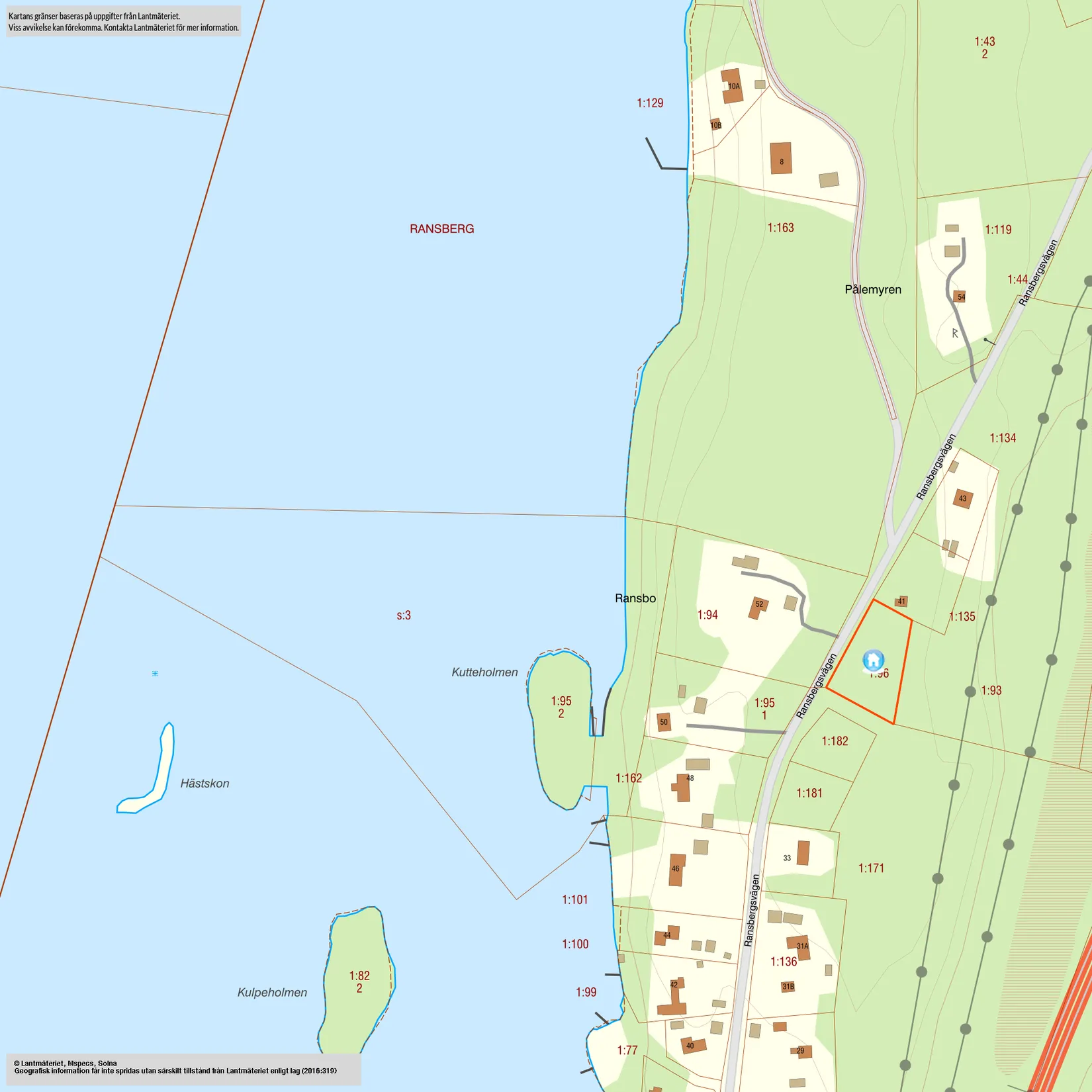Tomt, Ransbergsvägen, Ransberg, Mellerud