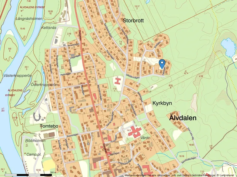 Tomt, Tallstigen 3, Centralt, Älvdalen