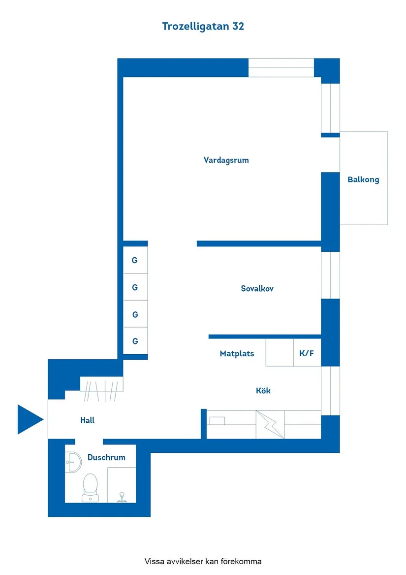Bostadsrätt, Trozelligatan 32, Söder, Norrköping
