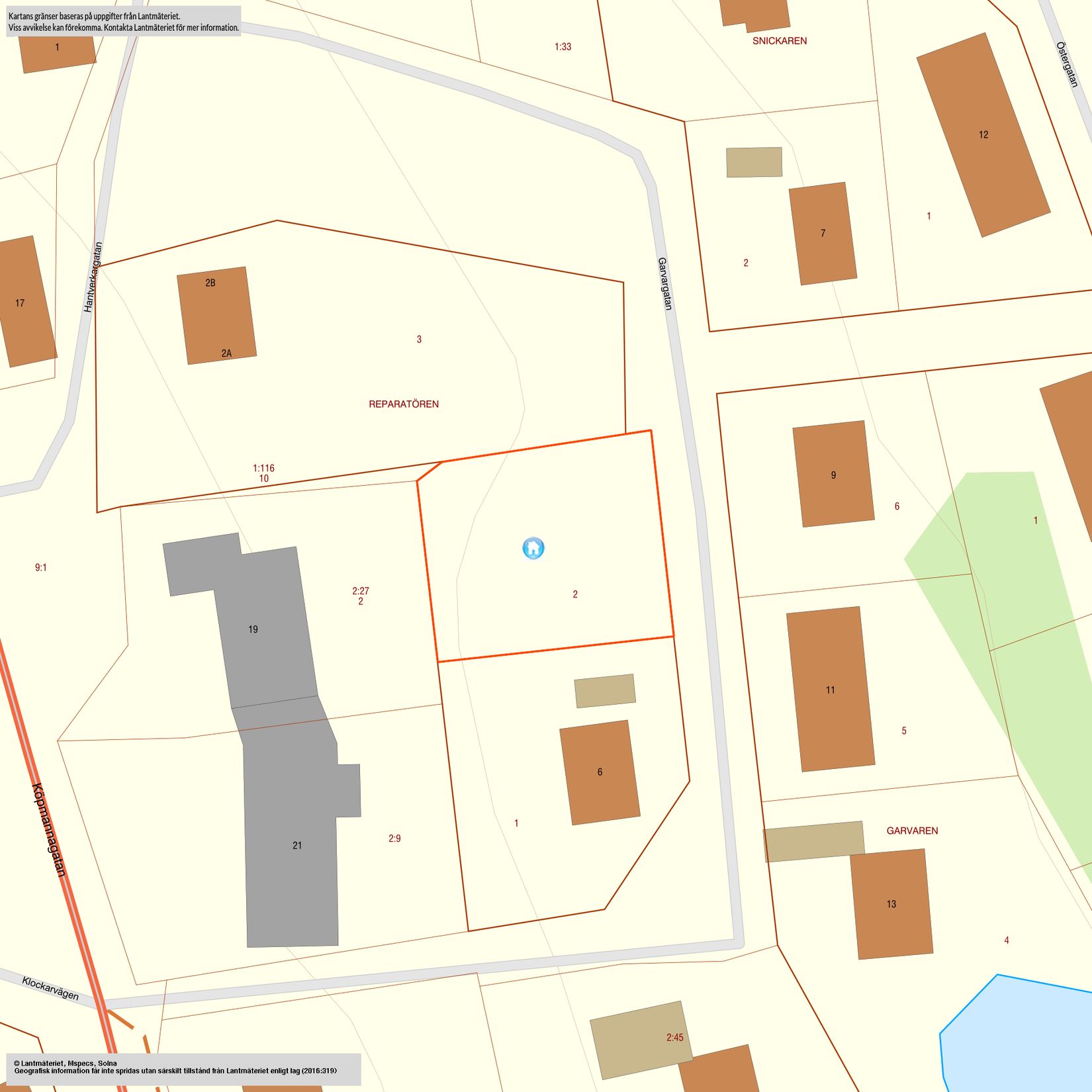 Tomt, Garvargatan 4, Bjurholm