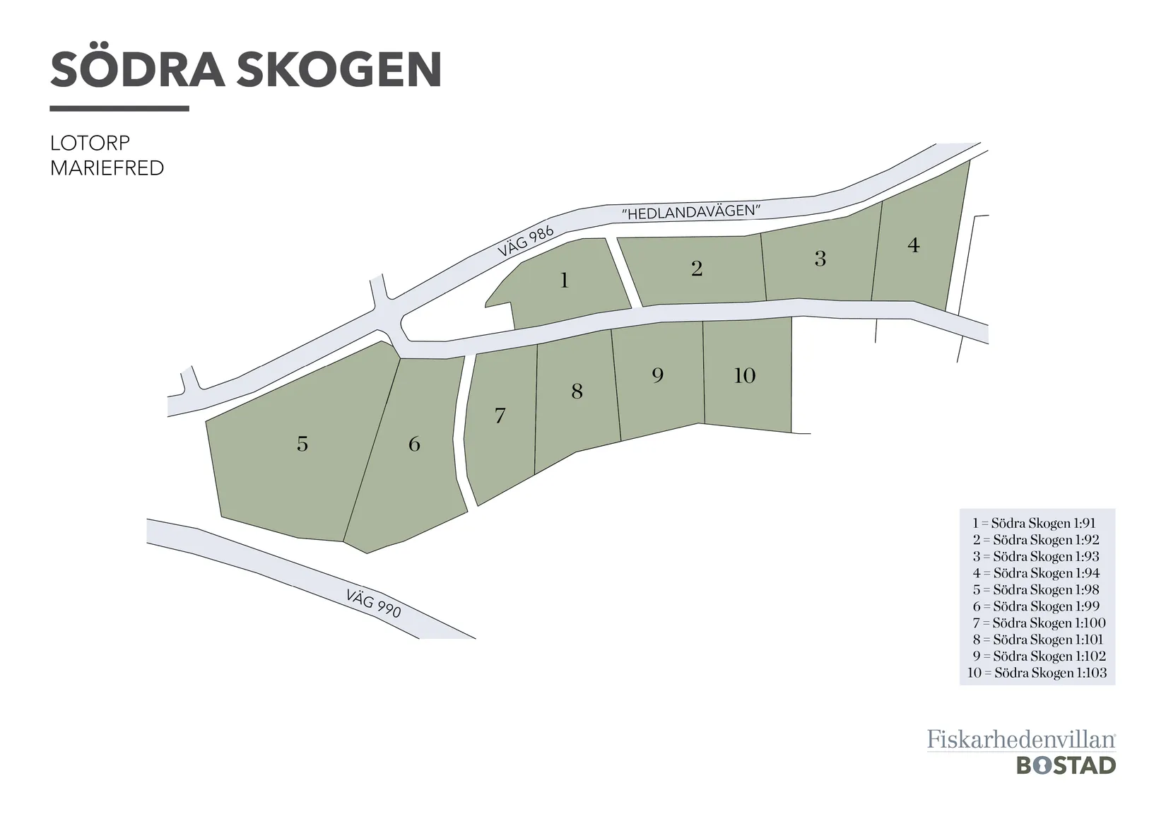 Tomt, Tomt 10 - Södra Skogen 1:100, Strängnäs
