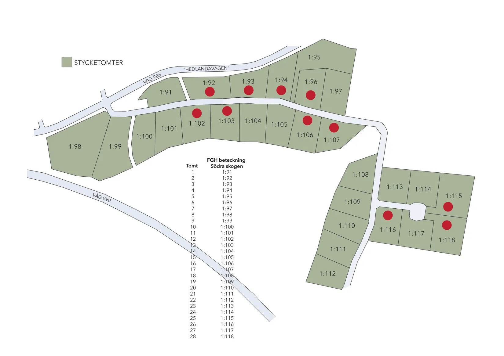 Tomt, Tomt 7 - Södra Skogen 1:100, Strängnäs