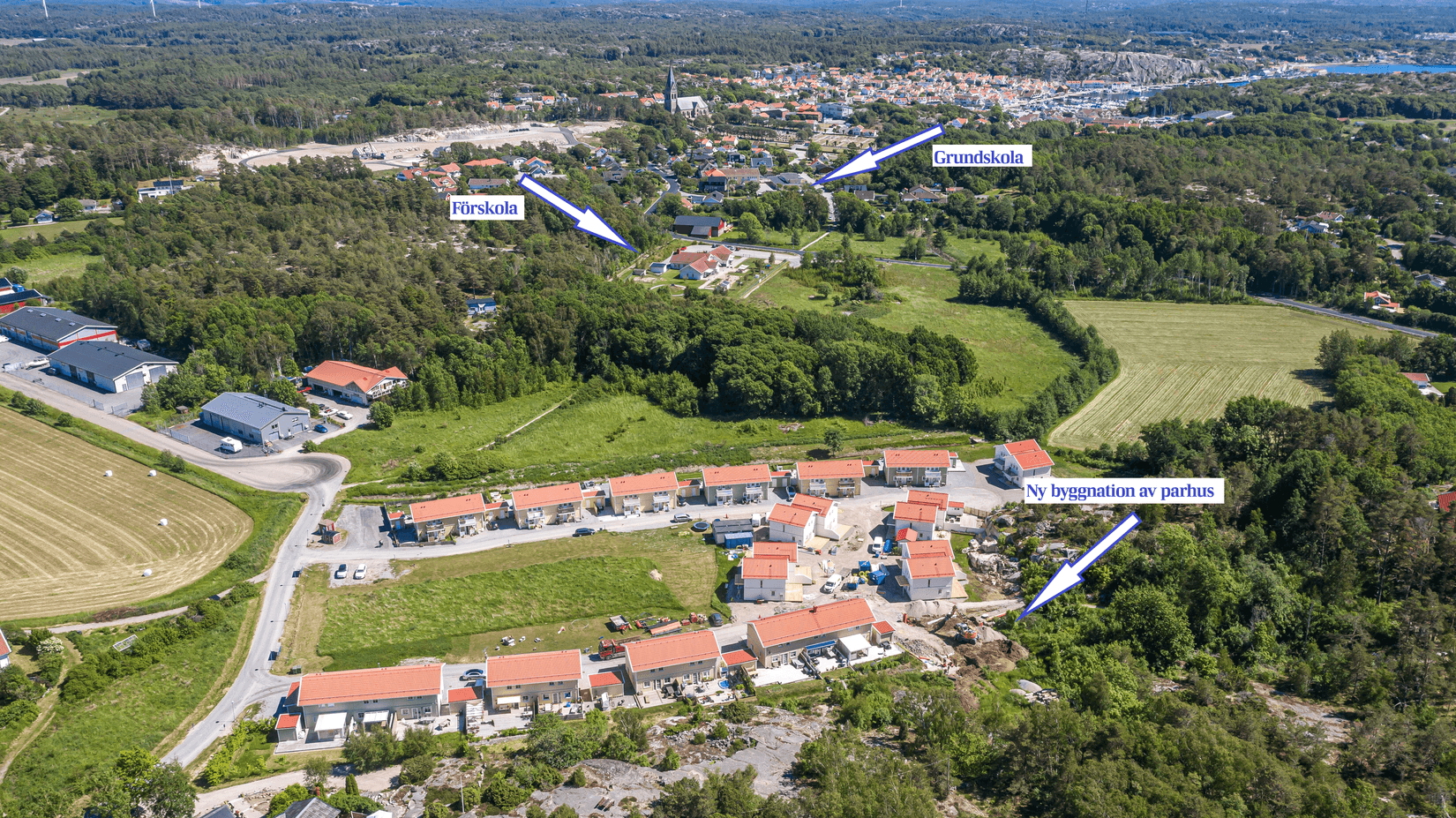 Villa, Radhus, Ulmekärrsgården 26, Grebbestad, Tanum