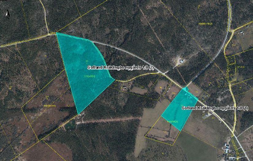Gård/Skog, Kräklingbo Nygårds 142, Kräklingbo, Gotland
