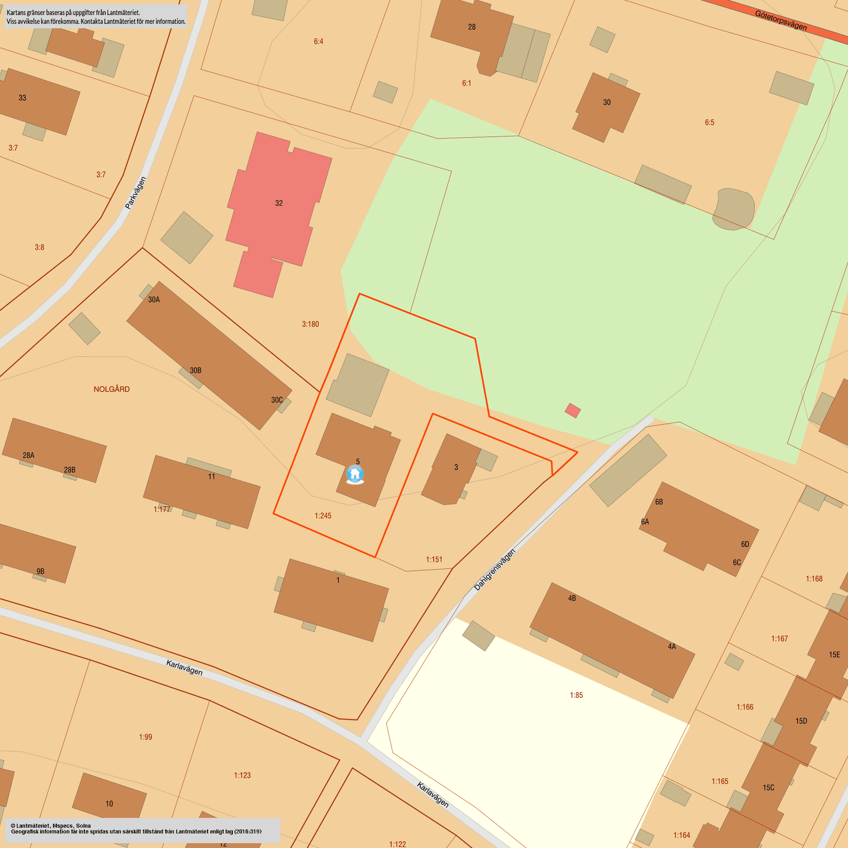 Villa, Dahlgrensvägen 5, Hammarö