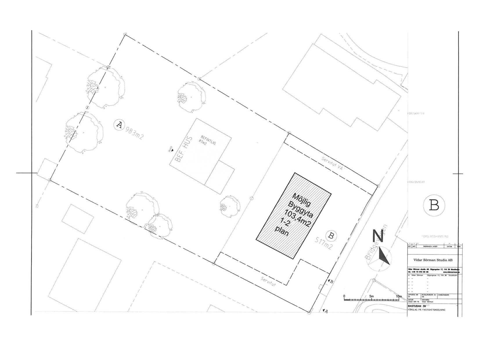 Tomt, Bridgevägen 7D, Stortorp, Huddinge