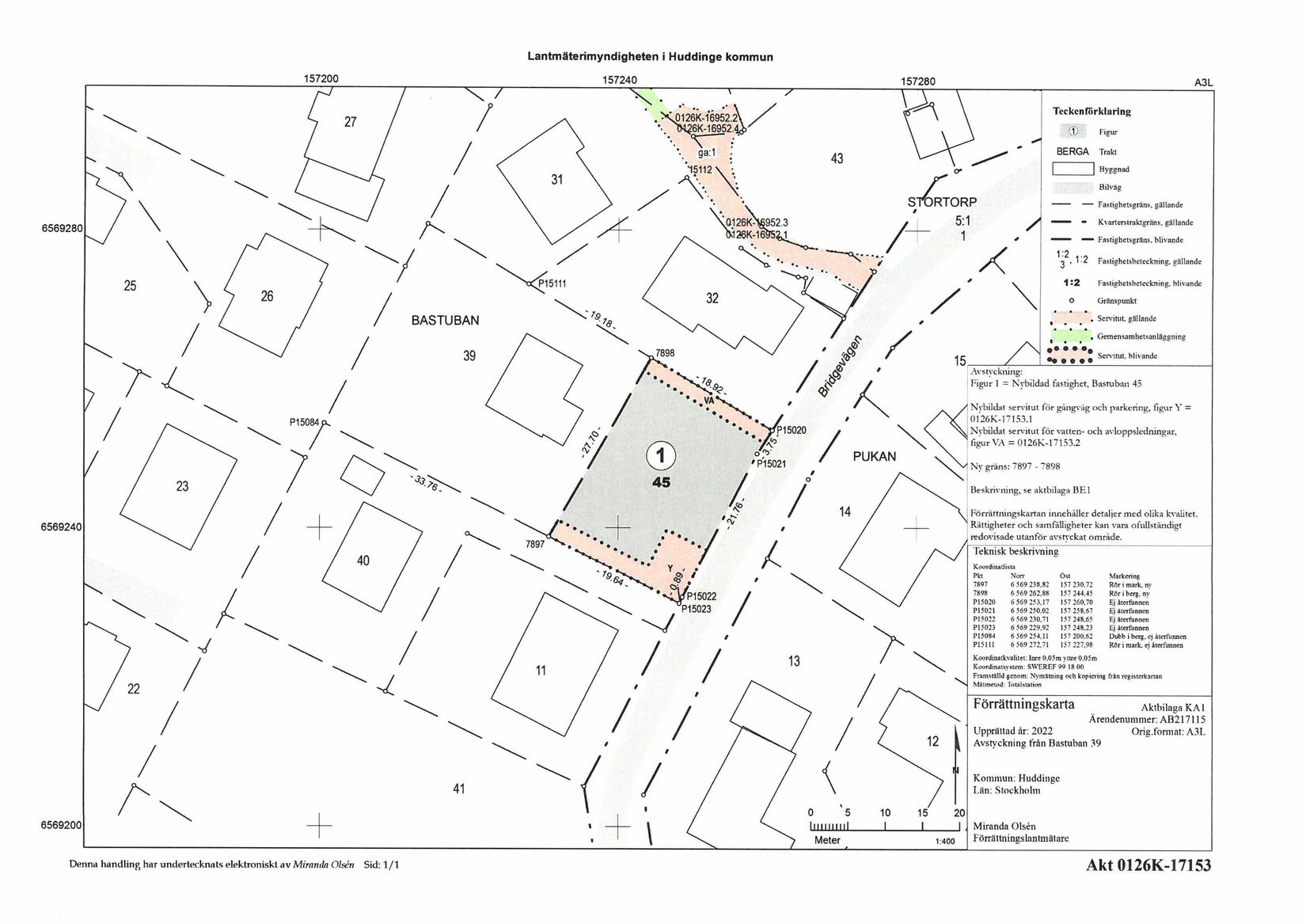 Tomt, Bridgevägen 7D, Stortorp, Huddinge