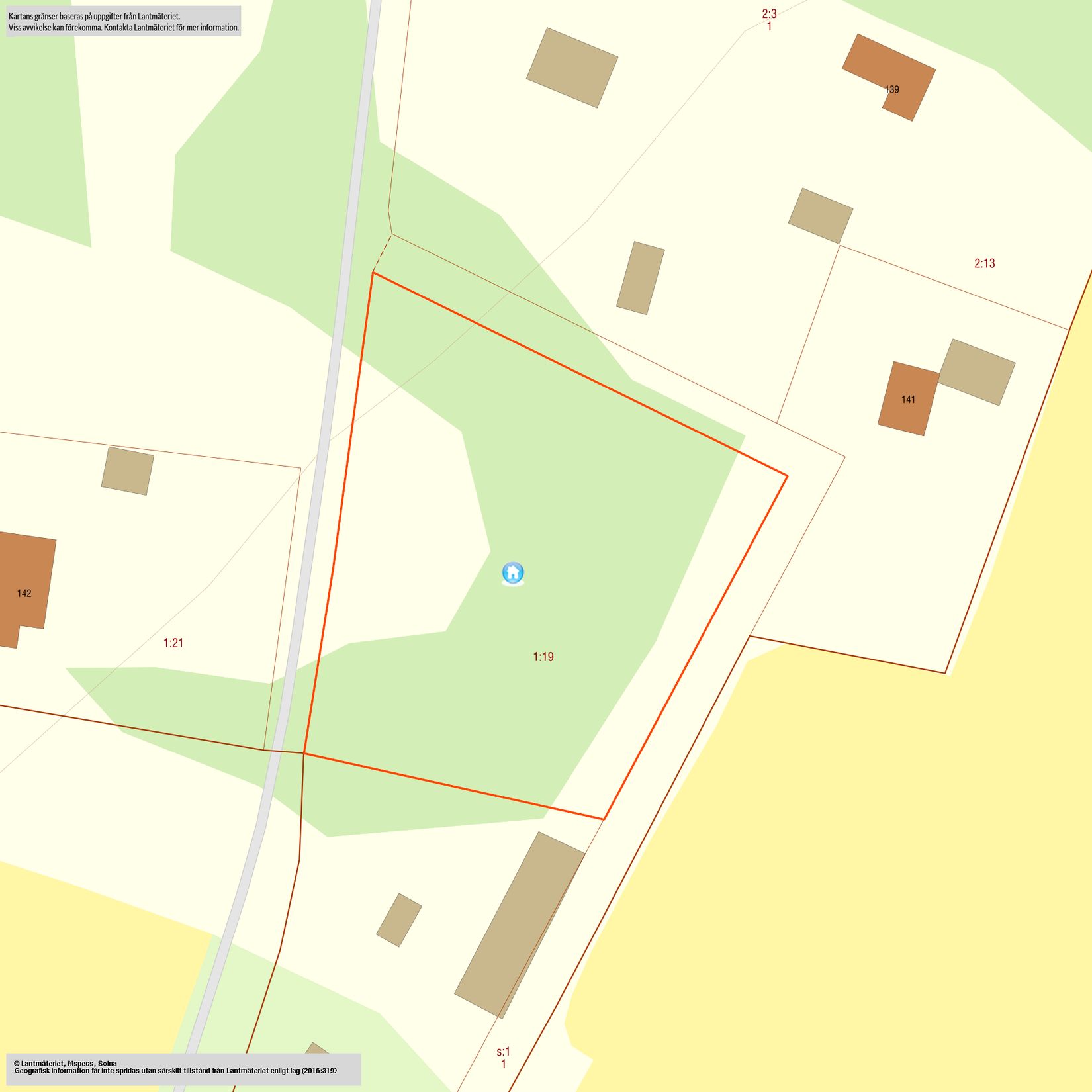 Tomt, HALLSBERG VÄSTRA SKRUKE 1:19, Skruke, Hallsberg