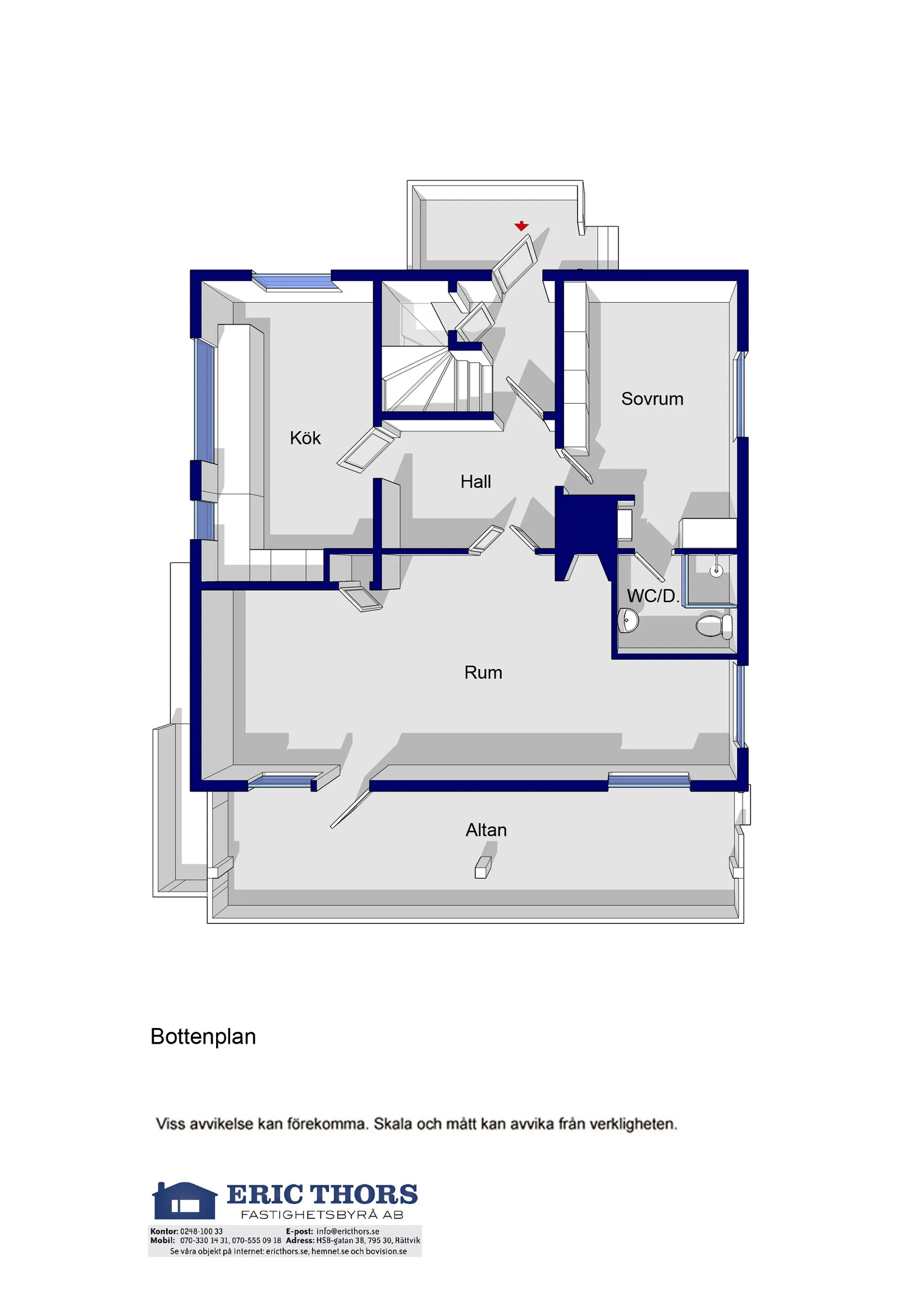 Villa, Bohmgatan 22, Lerdal, Rättvik