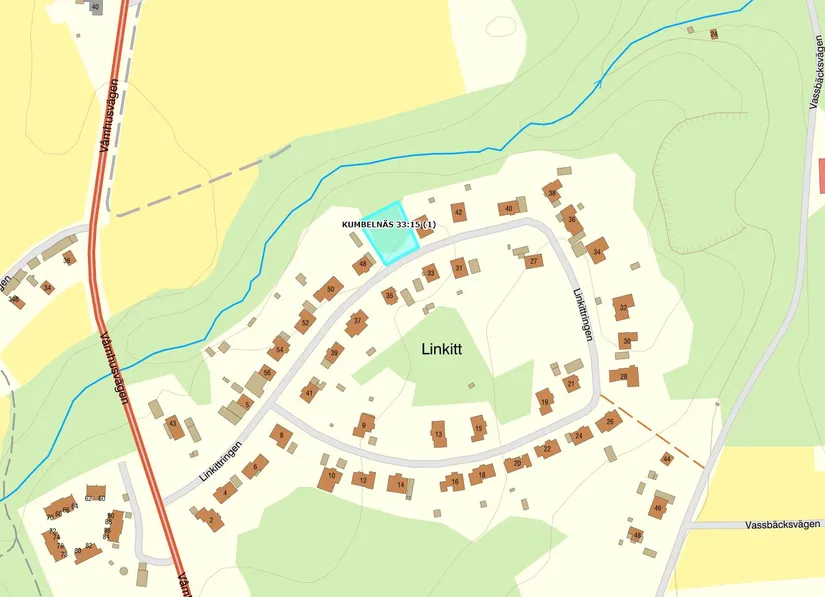 Tomt, Linkittringen 46, Våmhus, Mora