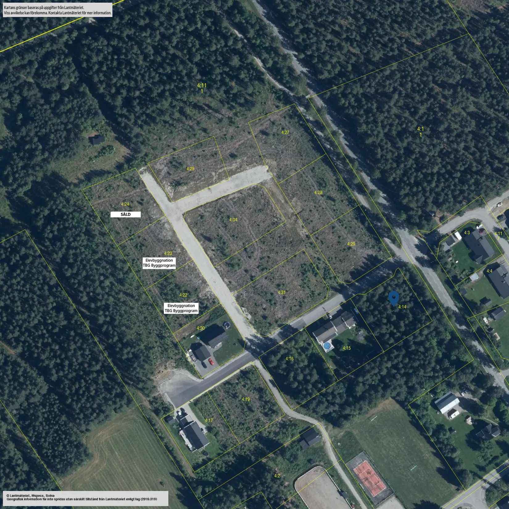 Tomt, Klövervägen 1, Hedlunda, Lycksele