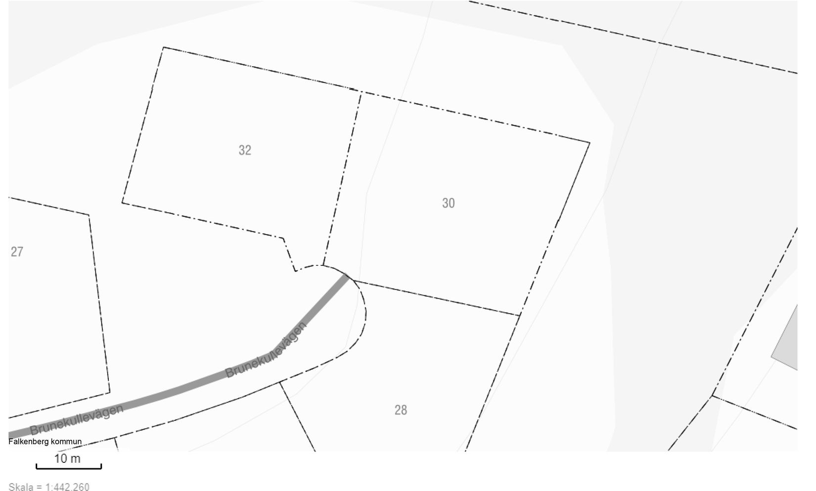 Tomt, Brunekullevägen 30, Skrea / Brune Kulle, Falkenberg
