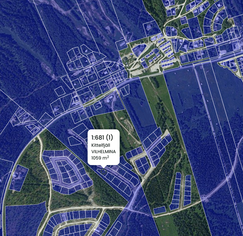 Tomt, Bengt-Eriksvägen 9, Kittelfjäll, Vilhelmina