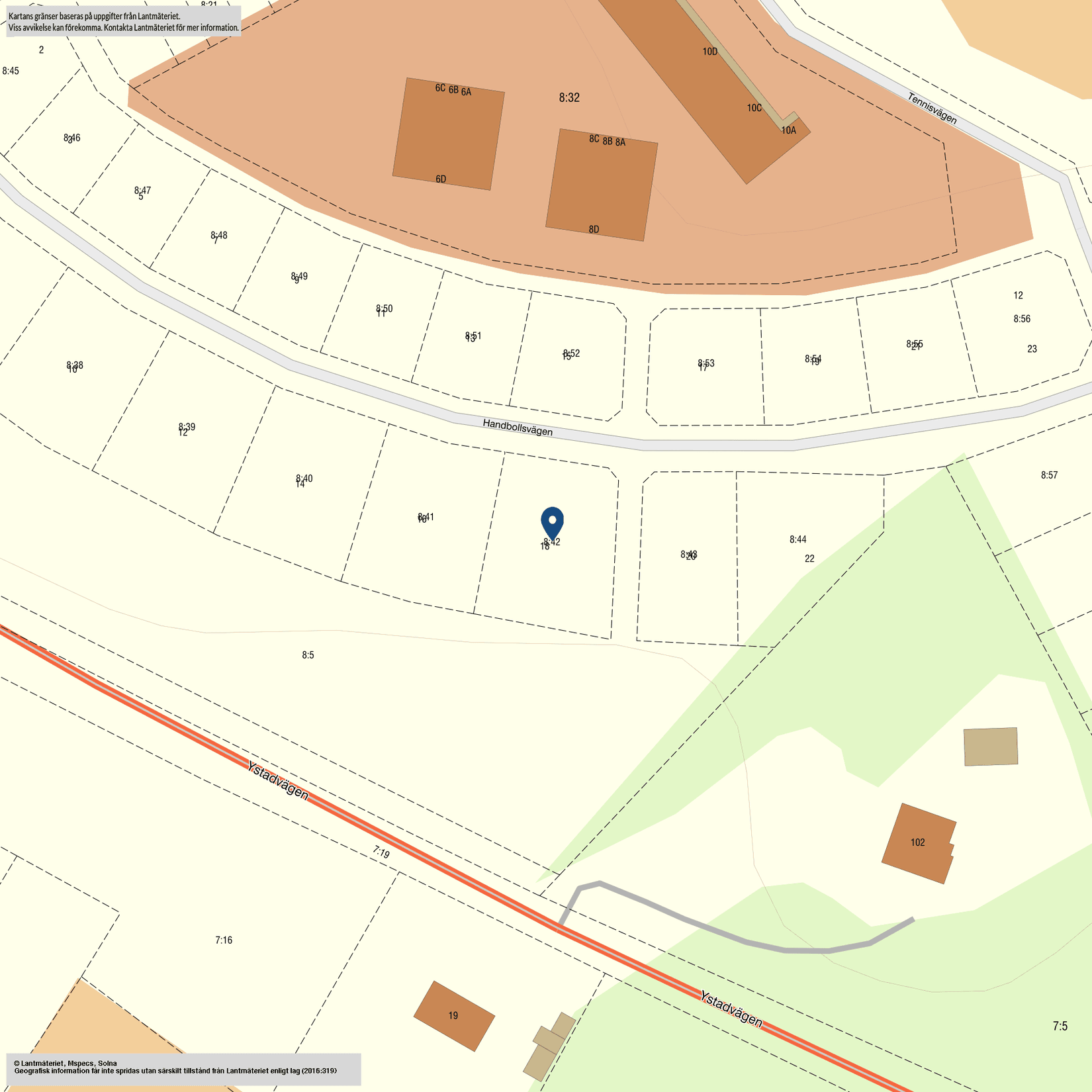 Tomt, HÖÖR FOGDARÖD 8:42, Höör