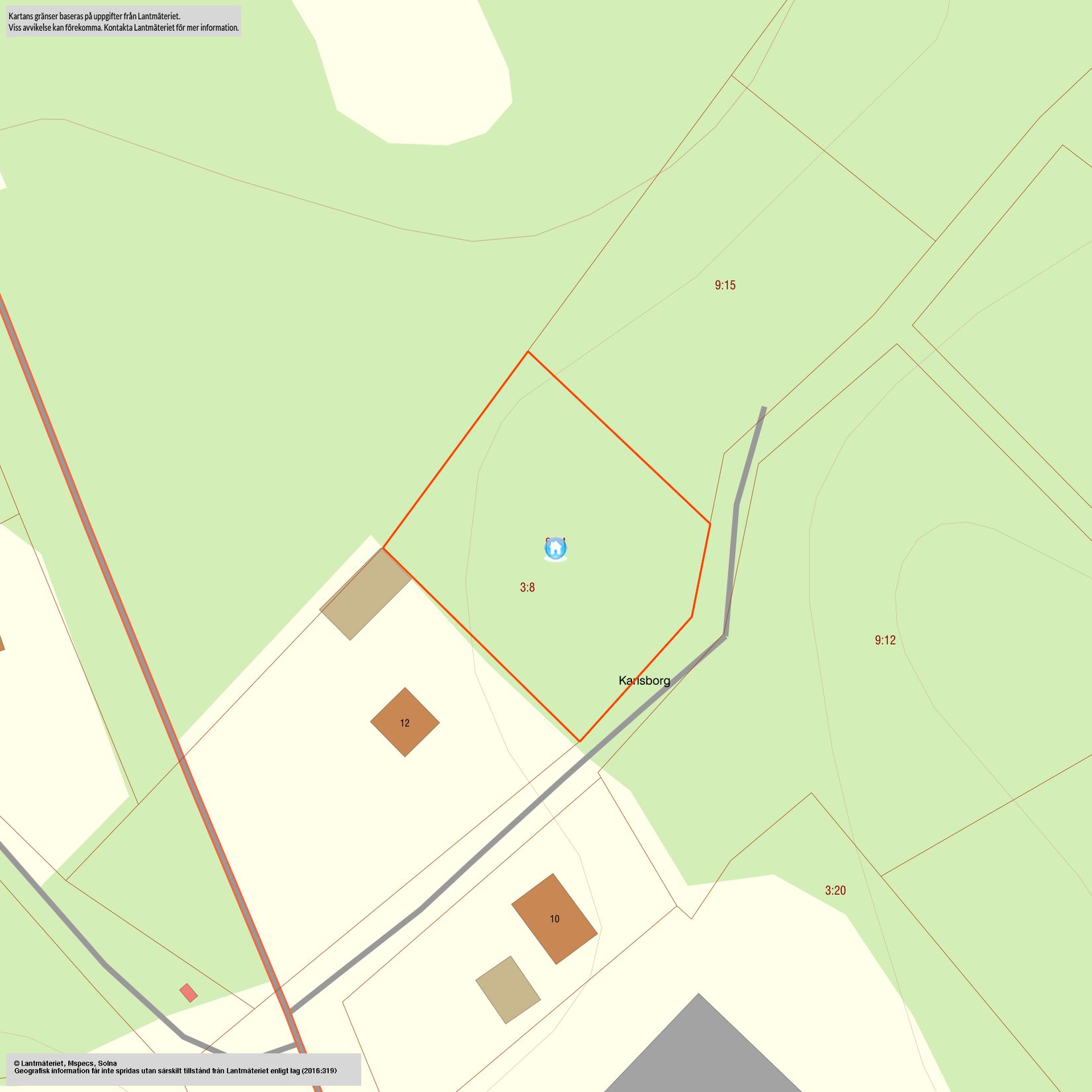 Tomt, Sandlycke, Grundbro, Strängnäs