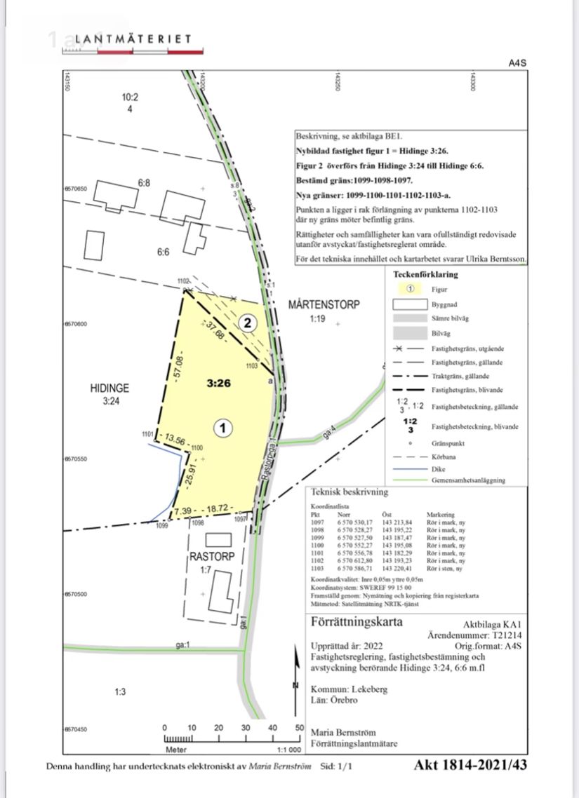 Tomt, Rastorp 9, Lanna, Lekeberg