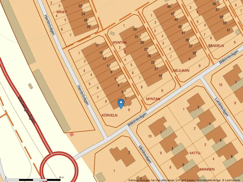 Villa, Radhus, Blåklintsvägen 1, Hammerö, Kungsbacka