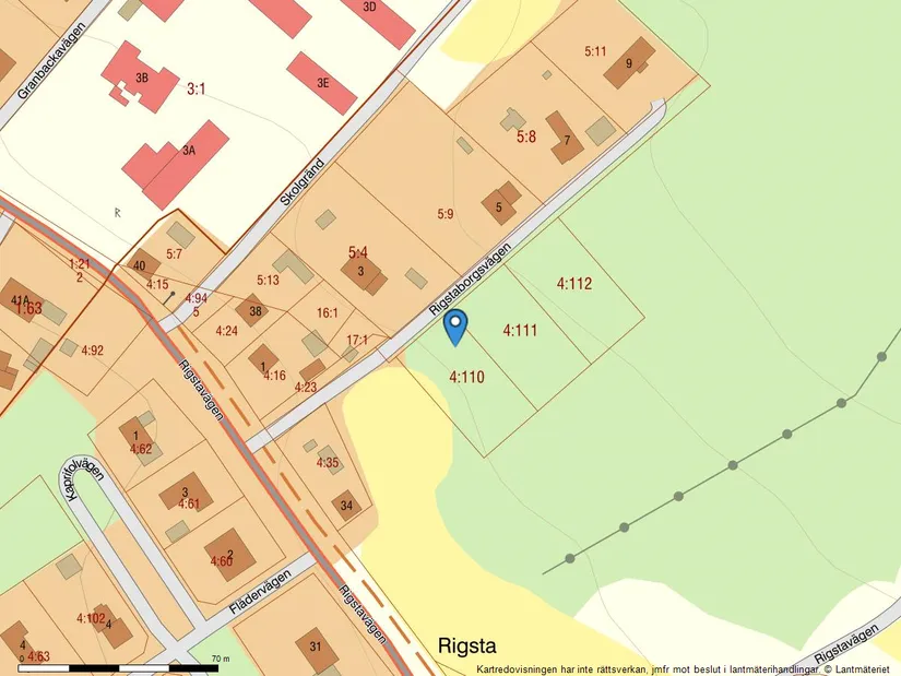 Tomt, Fin villatomt i populära Rigsta nära Söråker centrum! Rigsta 4:110, Söråker, Timrå