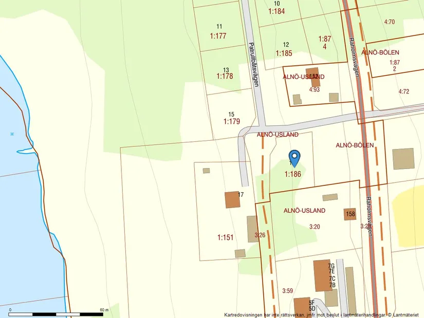 Tomt, Patrullbåtsvägen 18, Alnö, Sundsvall
