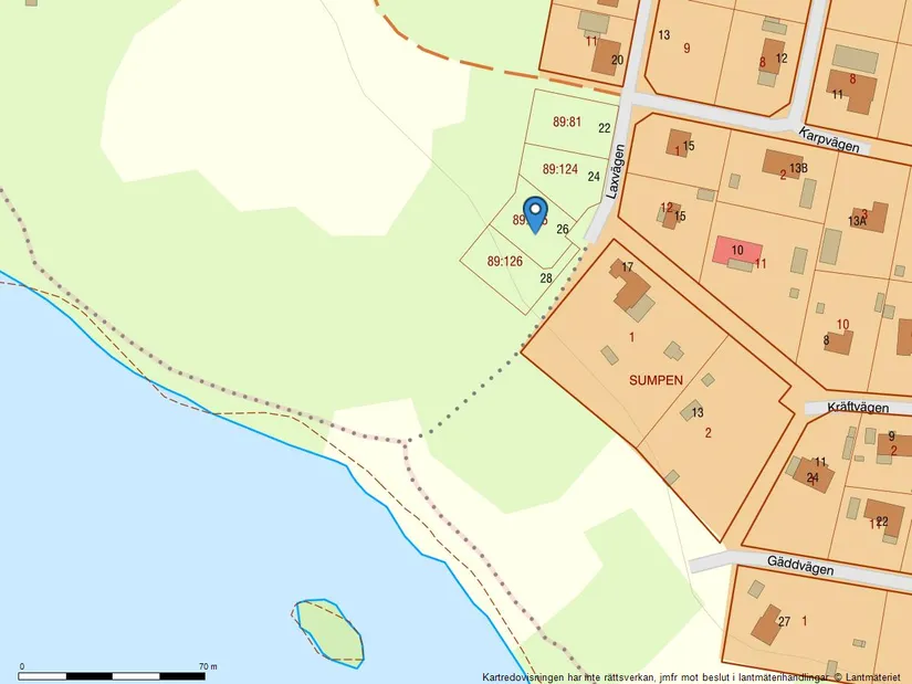 Tomt, Laxvägen 26, Sjörröd, Hässleholm