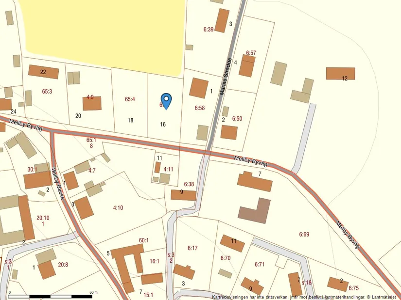 Tomt, Mellby byväg 16, Mellby, Simrishamn