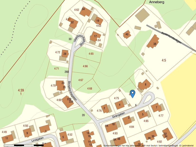 Tomt, Grangatan 6, Sollebrunn, Alingsås