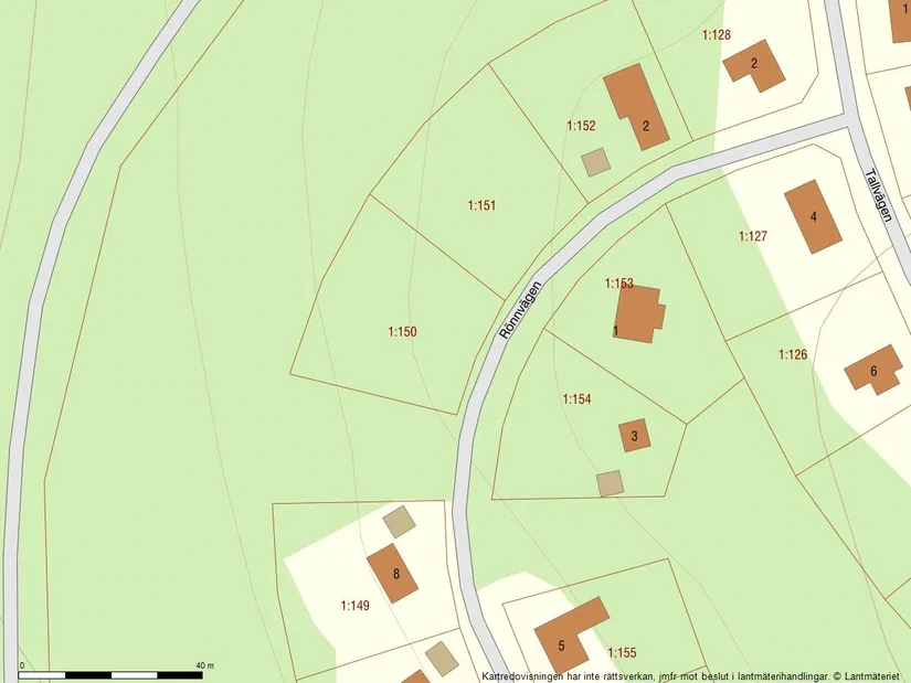 Tomt, Hole 1:150, Långberget, Torsby