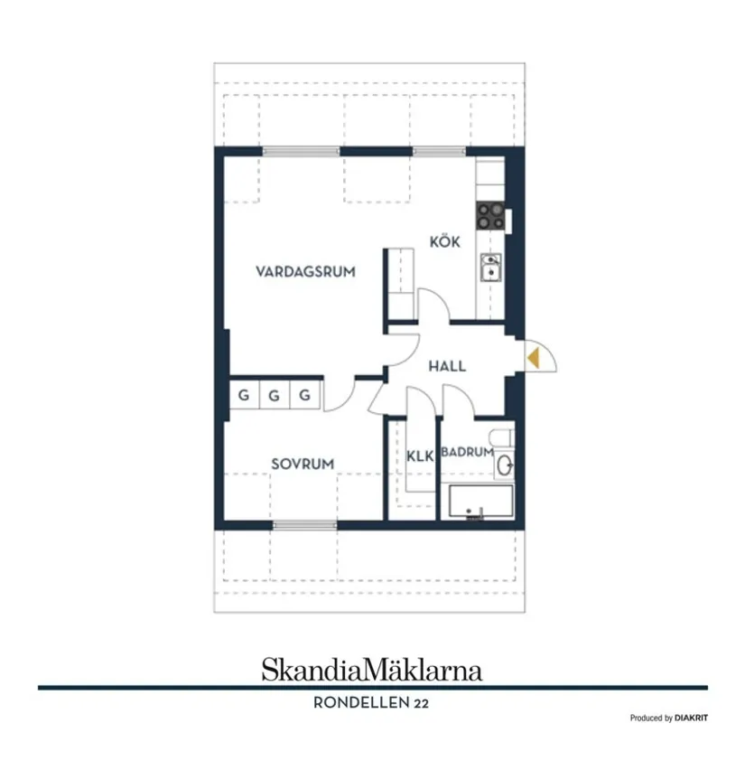 Bostadsrätt, Rondellen 22, Kallhäll, Järfälla